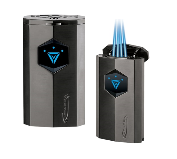 Zigarrenfeuerzeug "Vector Icon III Jet Flame" 4er